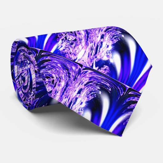 Blauw ijs stropdas (Opgerold)