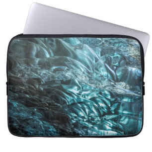 Blauw ijs van een ijsgrot, IJsland Laptop Sleeve