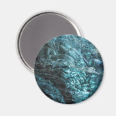 Blauw ijs van een ijsgrot, IJsland Magneet (Voorkant / Achterkant)