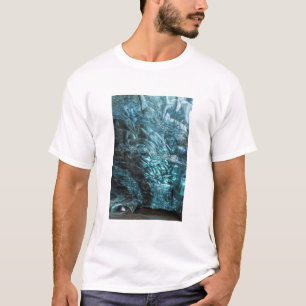 Blauw ijs van een ijsgrot, IJsland T-shirt