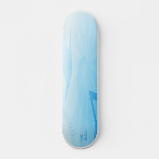 Blauw ijskateboard skateboard (Voorkant)