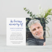 Blauw in de aankondiging van de foto van het liefd (Staand voorkant)