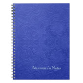 Blauw in reliëf notitieboek (Voorkant)