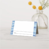 BLAUW INDIGO WATERVERF STRIPES BAR BBT MITZVAH (Voorkant)