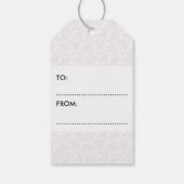 Blauw Indisch Patroon Olifant Cadeaulabel (Achterkant)