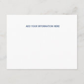 Blauw informatie invoegen informatiekaartje (Achterkant)