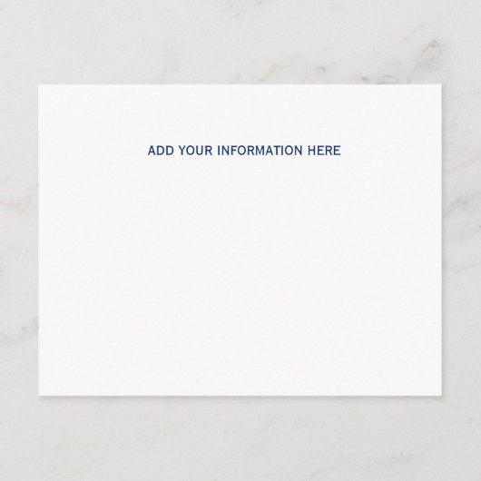 Blauw informatie invoegen informatiekaartje (Achterkant)