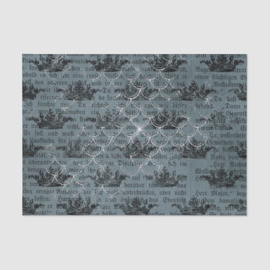  blauw inkoulage tissuepapier (Voorkant)