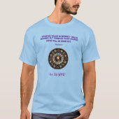 Blauw "Integrity" Inspirerend Verse T-shirt (Voorkant)