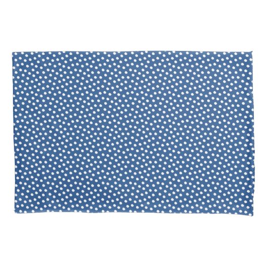 Blauw Iolite Waterverf Stippen Pillow Hoesje Kussensloop (Voorkant)
