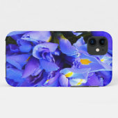Blauw Iris Apophysis Flower Design Case-Mate iPhone Case (Achterkant (horizontaal))