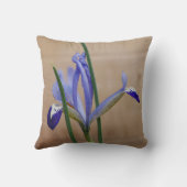Blauw iris reticulata kussen (Achterkant)