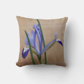 Blauw iris reticulata kussen (Voorkant)