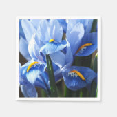  blauw irisservet servet (Voorkant)