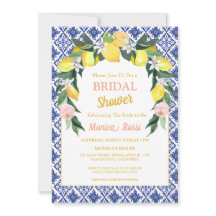 Blauw Italiaans Tegels Lemon Summer Vrijgezellenfe