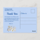 Blauw, ivoor, groen, gouden zijde en zijkant Y-Bri Briefkaart (Achterkant)