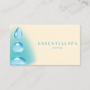 Blauw Ivoren Spiritueel Water druppels reiki yoga Visitekaartje