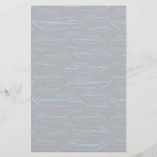 Blauw jachtpatroon briefpapier