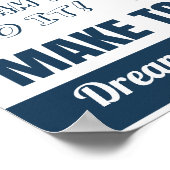 Blauw je hebt deze Motivatie offertes Poster (Hoek)