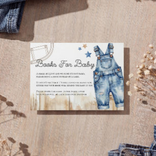 Blauw Jean Denim Boeken voor Baby Kaart