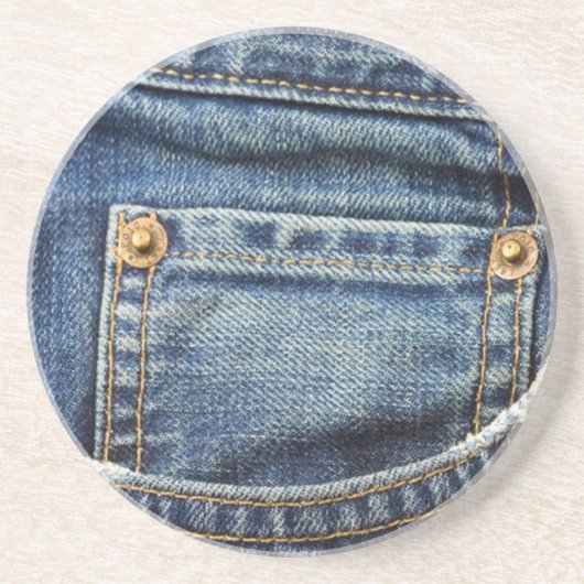 Blauw Jeans Onderzetter (Voorkant)