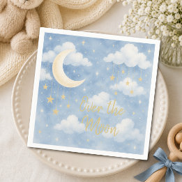 Blauw Jongens Baby Shower Servet