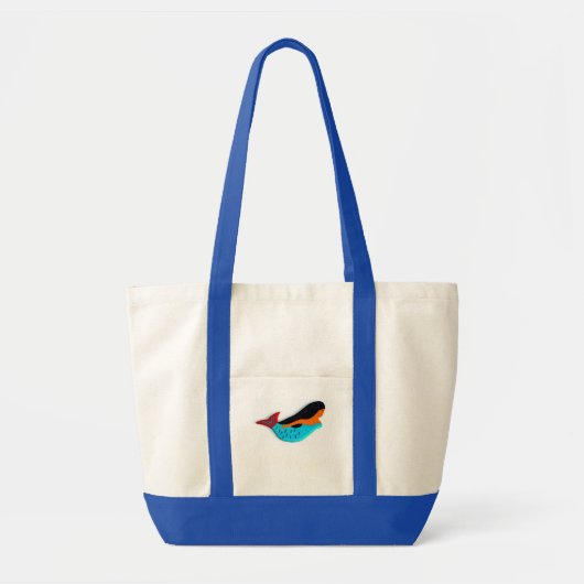blauw jumbotas tote bag (Voorkant)
