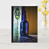 Blauw, kaart (Gele Bloem)