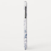 Blauw kaartontwerp Case-Mate iPhone case (Achterkant/links)