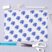 Blauw karnenbloempapier tissuepapier (Craft)