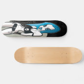 Blauw karton skateboard (Horizontaal)