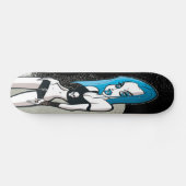 Blauw karton skateboard (Horizontaal)