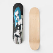 Blauw karton skateboard (Voorkant)