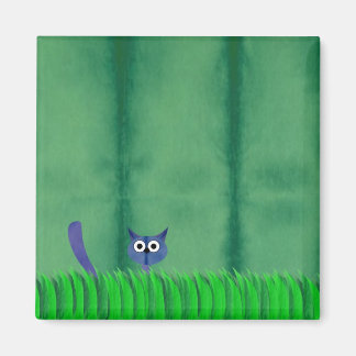 BLAUW KATTEN magneet