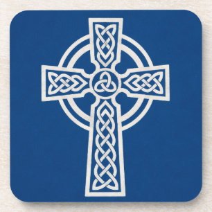 Blauw Keltisch Kruis Bier Onderzetter