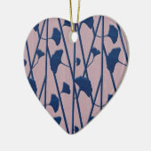 blauw keramisch ornament (Links)