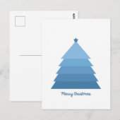 Blauw kerstboomBriefkaart Briefkaart (Voorkant / Achterkant)