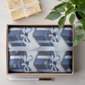 Blauw kerstcadeaupapier tissuepapier (Geschenk)