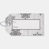 Blauw kerstcadeautje cadeautje Label Cadeaulabel (Achterkant Horizontaal)