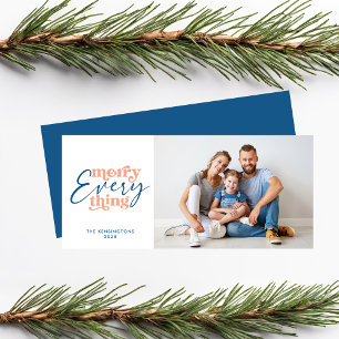 Blauw Kerstmis Gelukkig Alles Vakantiefoto