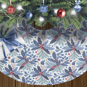 Blauw Kerstmispatroon#17 ID1009 Kerstboom Rok