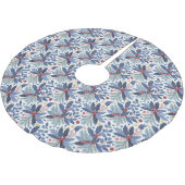 Blauw Kerstmispatroon#17 ID1009 Kerstboom Rok (Gekanteld)