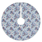 Blauw Kerstmispatroon#17 ID1009 Kerstboom Rok (Voorkant)