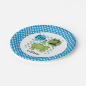 Blauw kikker 2e verjaardag Bord (Gekanteld)