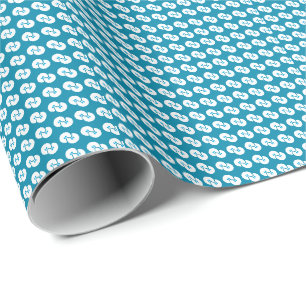 Blauw klassiek inpakpapier voor alle gelegenheden