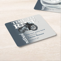 Blauw Klassiek Motorfiets Rijden Snel Pensioenfees