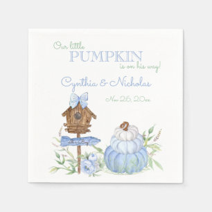 Blauw Klein Pompengesprek Jongens Baby Shower Servet