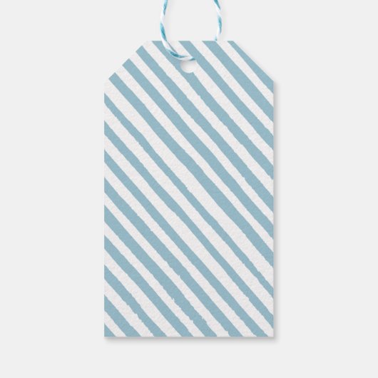 Blauw klein pompoen baby boy douche dank u labels cadeaulabel (Achterkant)