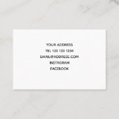 Blauw kleurpatroon visitekaartje (Achterkant)