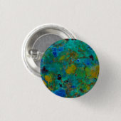 Blauw Klif Chrysocolla Ronde Button 3,2 Cm (Voorkant /achterkant)